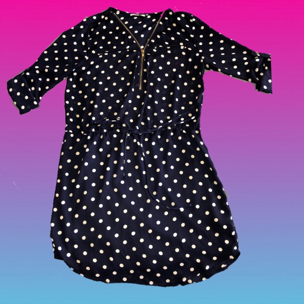 NAVY BLUE MINI DRESS